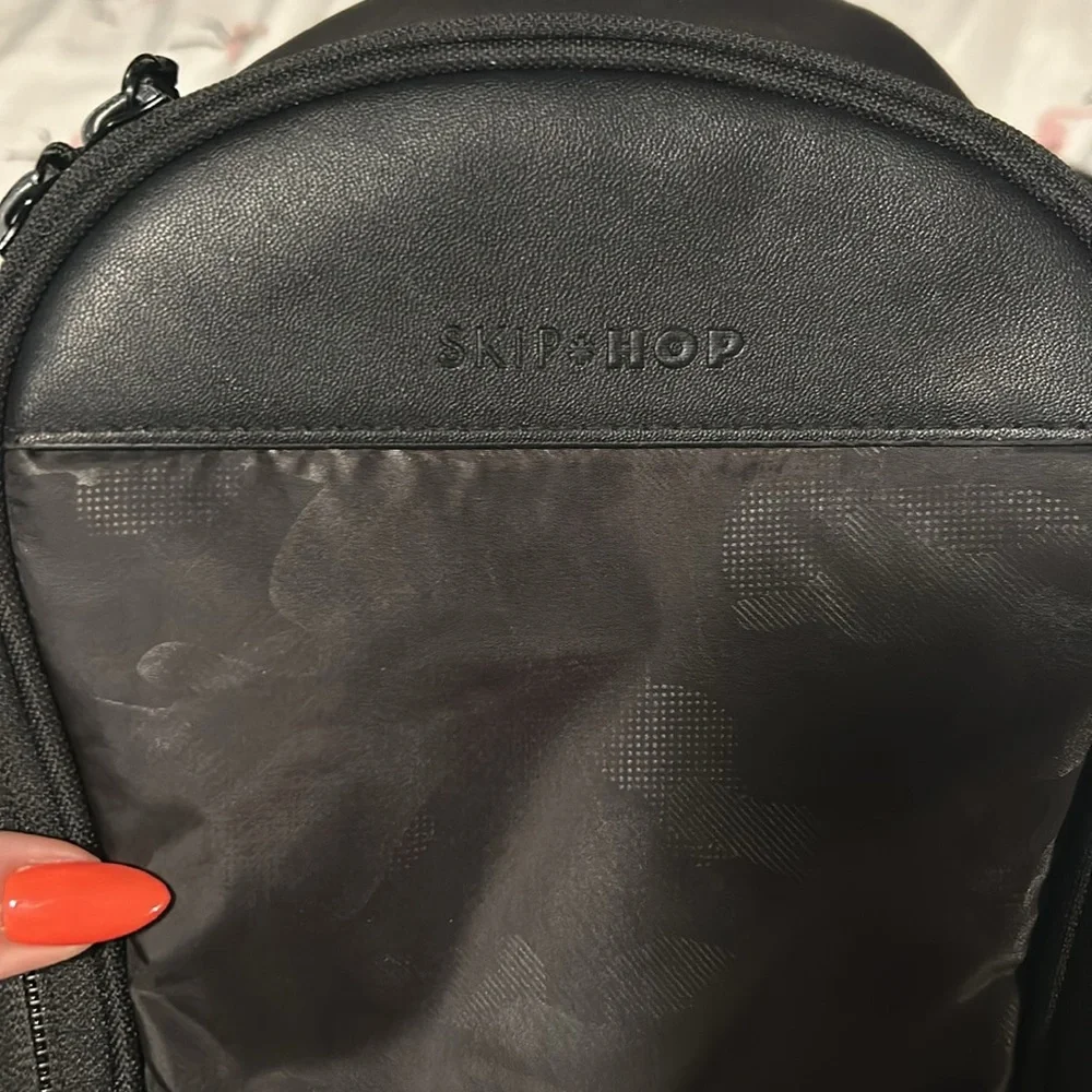 Skip Hop Black Baby Bag Backpack